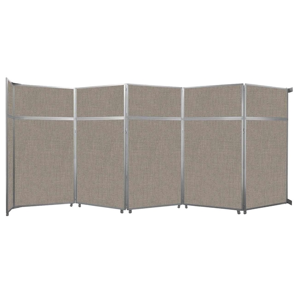 Operable Wall Folding Room Divider 19'6" x 8'5-1/4" Warm Pebble Fabric